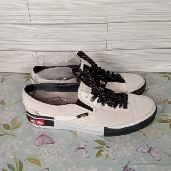 Vans Slip On Cap Reflective Marshmallow Black White Cream Unisex - Picture 1 of 8